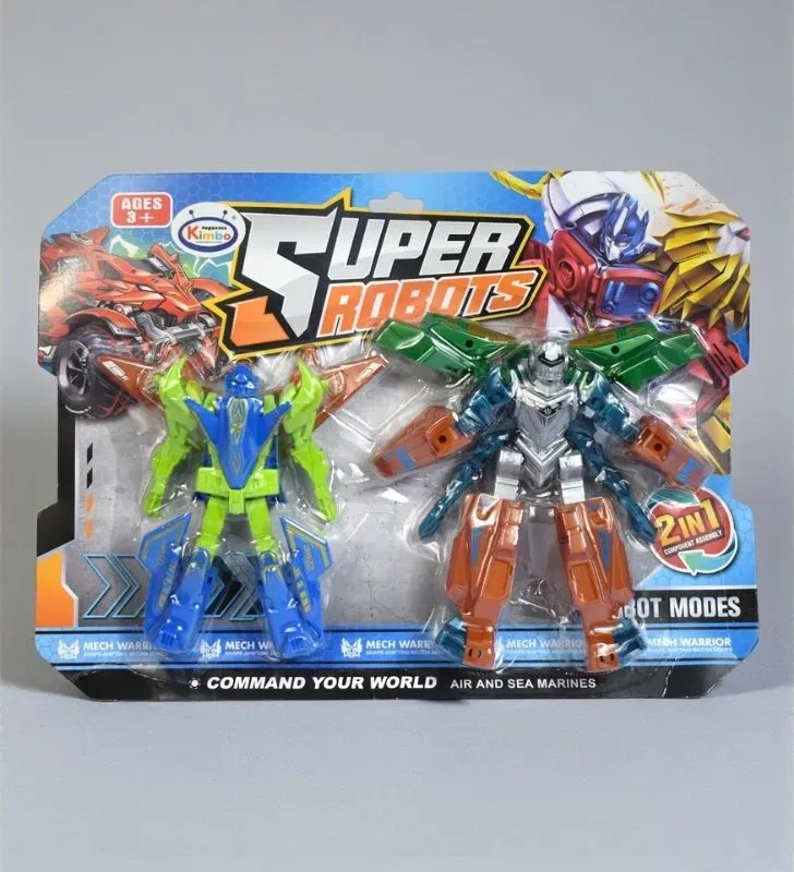 Set 2 Super Robots Transformables SH745261 – Juguetes Kimbo Mech Warrior