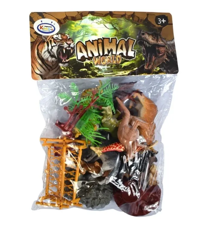 Set de Figuras de Animales Salvajes Juguetes Kimbo HW23196429 – Animal World
