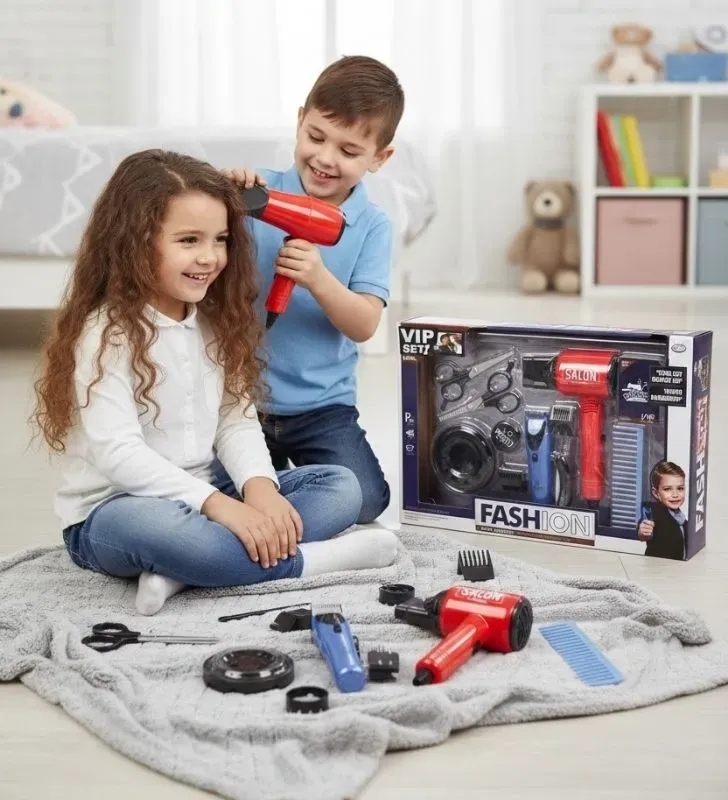 Juego de Barbería y Peluquería Fashion VIP Set HW24052879 – Juguetes Kimbo