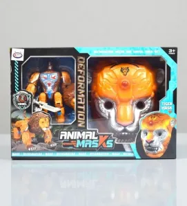 Robot Transformable con Máscara de Tigre HW24005706 – Juguetes Kimbo Animal Masks