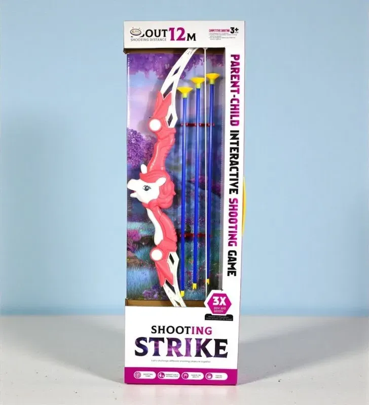 Arco de Juguete Unicornio Shooting Strike HW24076601 – Juguetes Kimbo Flechas Ventosa