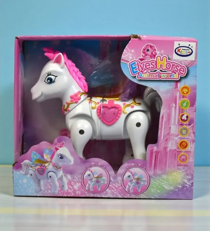 Caballo de Elfo a Pilas con Luz y Sonido HWA1069978 – Juguetes Kimbo Elves Horse