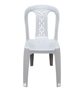 Silla Plástica Alamo PA042 Blanca – Ligera y Apilable