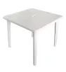 Mesa Cuadrada Blanca Alica PA003 | Plástico para Jardín