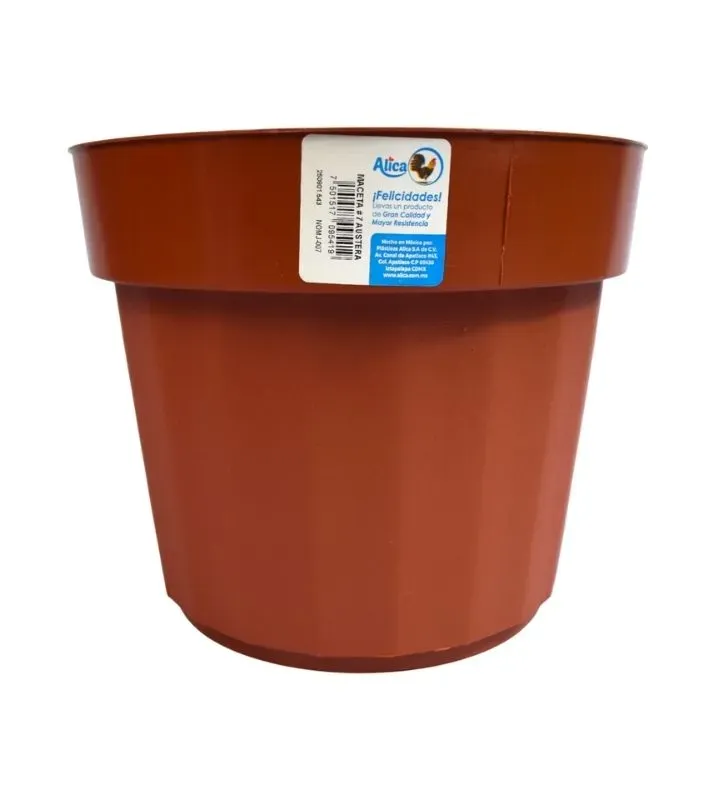 Maceta de Plástico Alica No.7 Austera NOMJ-007 – Jardinería Terracota