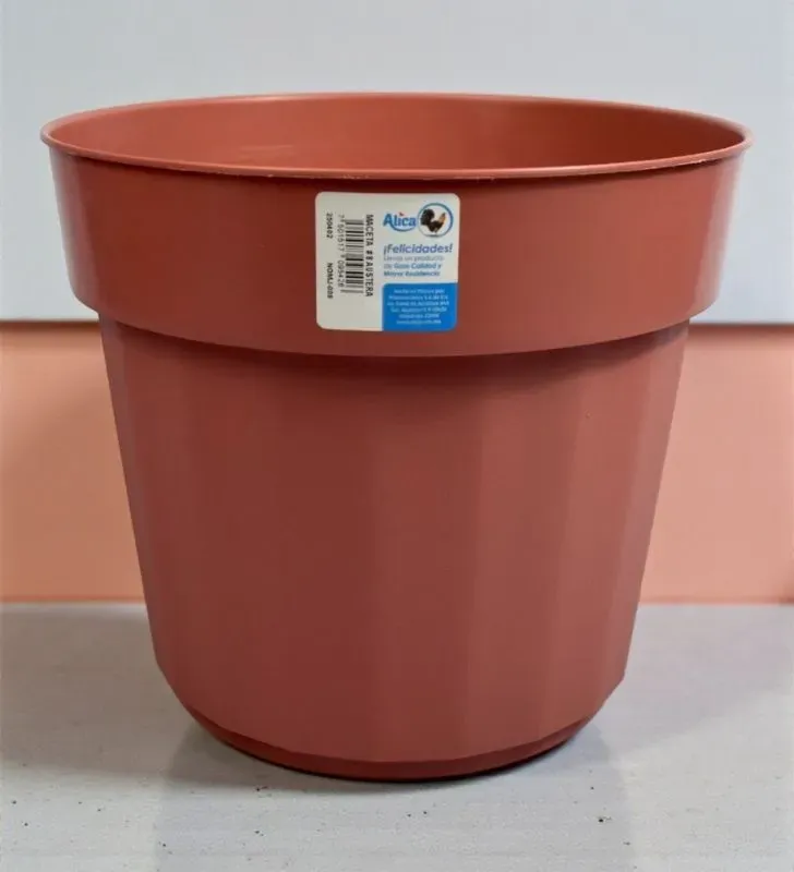 Maceta de Plástico Alica No.8 Austera NOMJ-008 – Jardinería Grande
