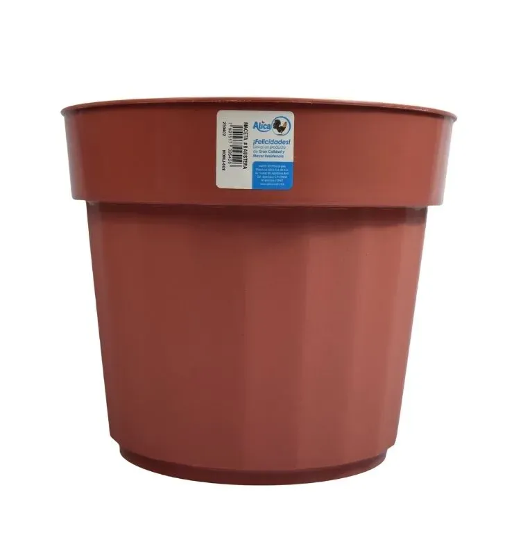 Maceta de Plástico Alica No.8 Austera NOMJ-008 – Jardinería Grande