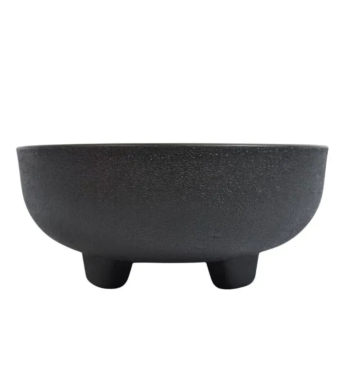 Molcajete Salsero de Plástico Alica NOMC-032 Negro - Imitación Piedra