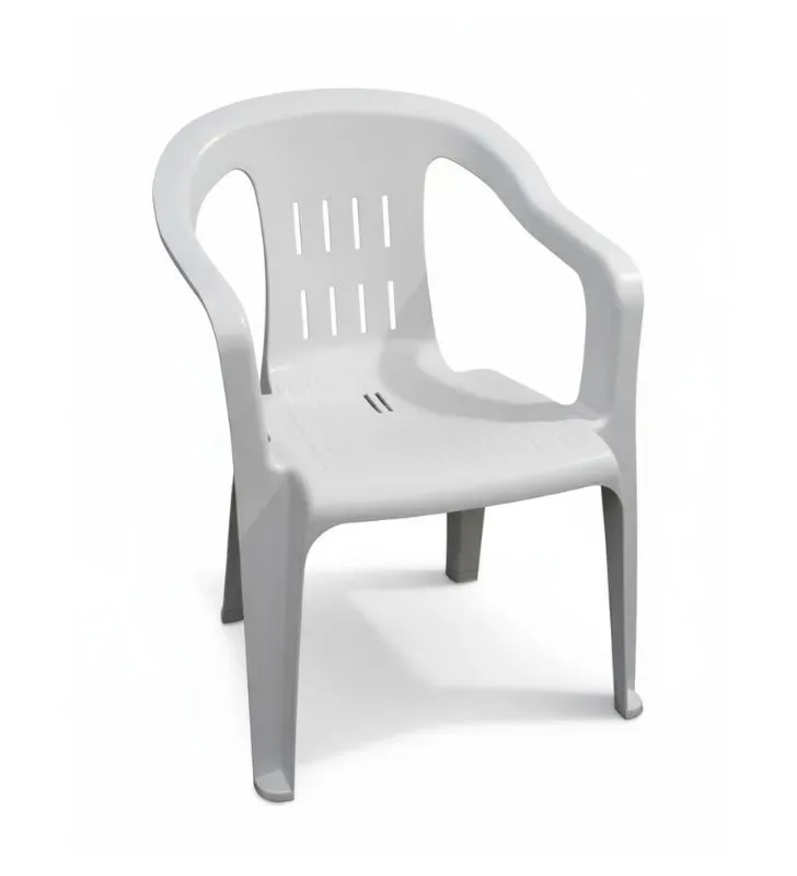 Sillón Confort Alica B001 de Plástico Apilable - Color Blanco