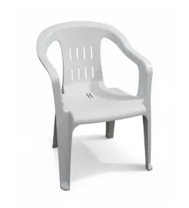 Sillón Confort Alica B001 de Plástico Apilable - Color Blanco