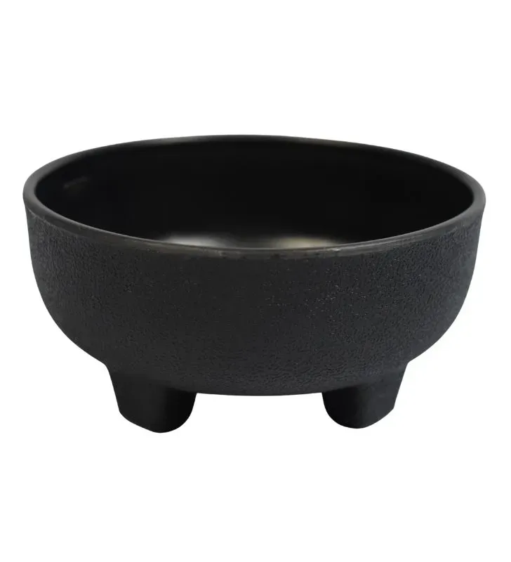 Molcajete Salsero Chico de Plástico Alica NOMC-033 Negro - Imita Piedra