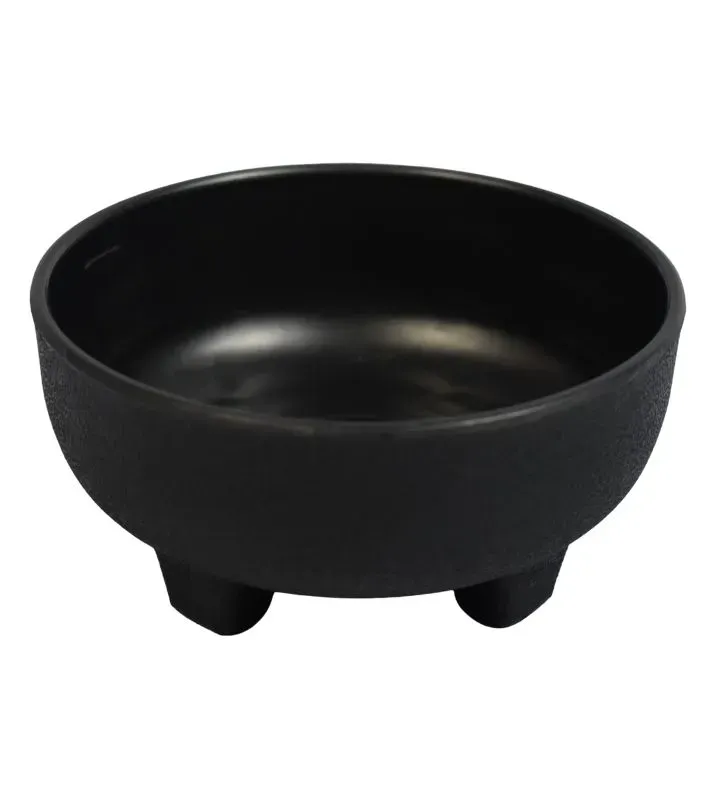 Molcajete Salsero Chico de Plástico Alica NOMC-033 Negro - Imita Piedra