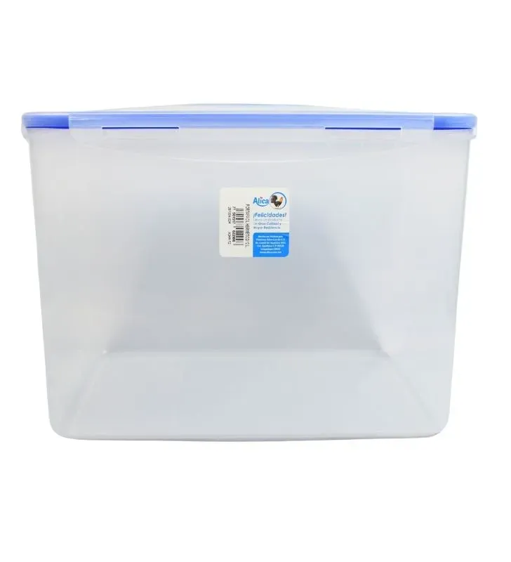 Contenedor Porta Fácil Alica A344-12 de 12 Litros con Broches - Almacenamiento Hermético