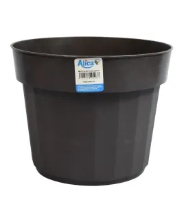 Maceta de Plástico Alica No.6 Austera Chocolate NOMJ-006-CH – Artículos de jardín