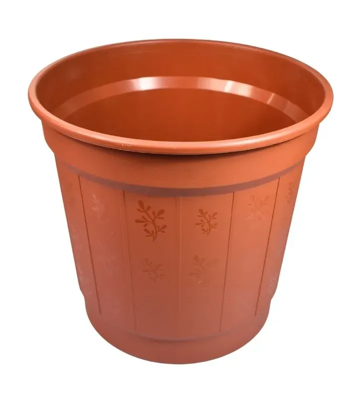Maceta de Plástico Alica A047 50 Litros – Color Barro Terracota para Jardín