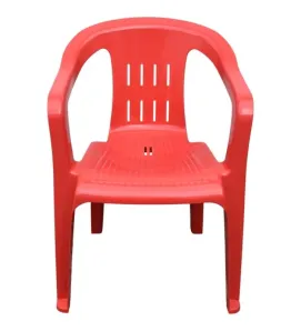 Sillón Confort Alica B001-R de Plástico Apilable - Color Rojo