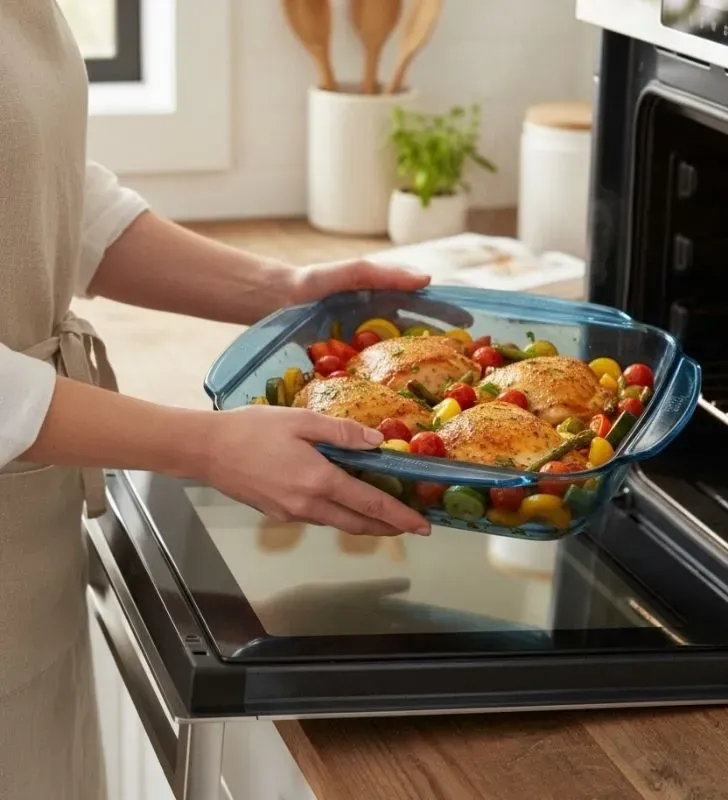 Bandeja Cuadrada de Vidrio Libbey T002 – color azul