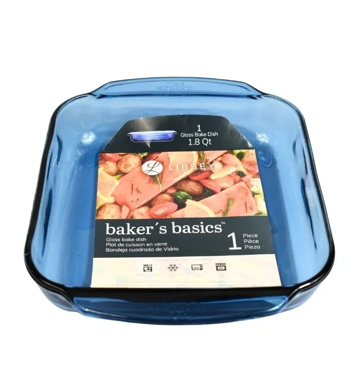 Bandeja Cuadrada de Vidrio Libbey T002 – color azul