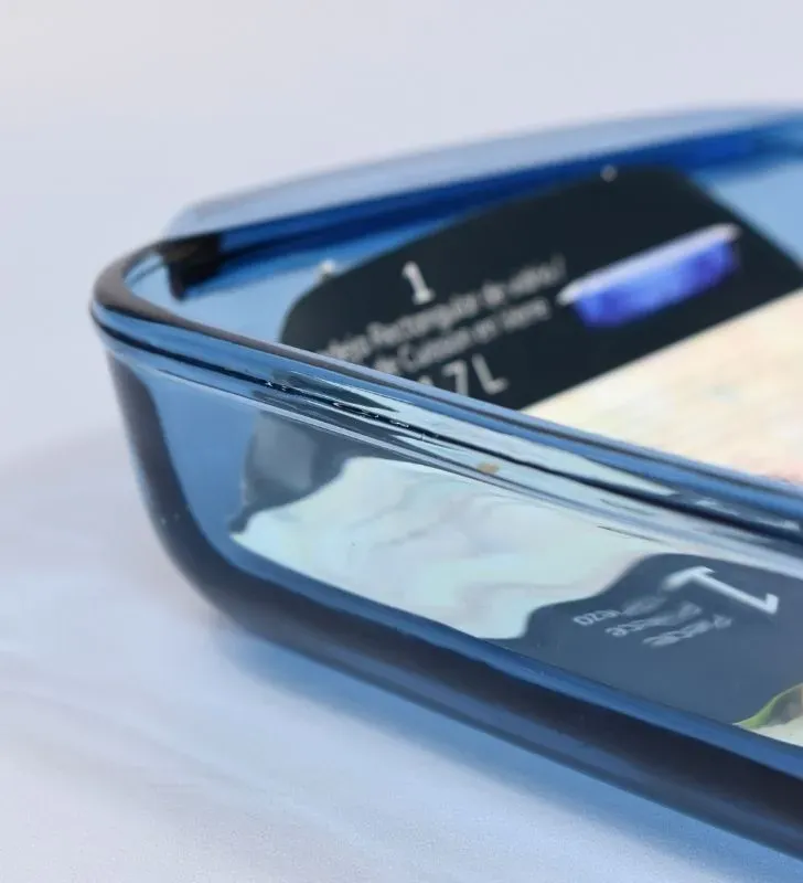 Bandeja Cuadrada de Vidrio Libbey T002 – color azul