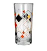 Juego 6 Vasos de Vidrio Crisa 9660 con Relieve Rombos - Cristalería Texturizada