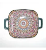CUR-017 PLATO CUADRADO DE 9 PULGADAS CON DOBLE ASA
