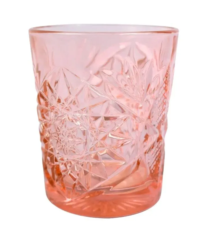 Vaso Libbey 6249 Hobstar Pink 355 ml – DOF Cristalería Color Rosa