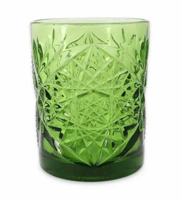 Vaso Libbey 6249 Hobstar Olive Green 355 ml – DOF Verde Olivo