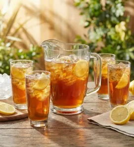 Juego de Agua Libbey Camelot 5 Piezas – Jarra 2L y 4 Vasos 15.8 oz