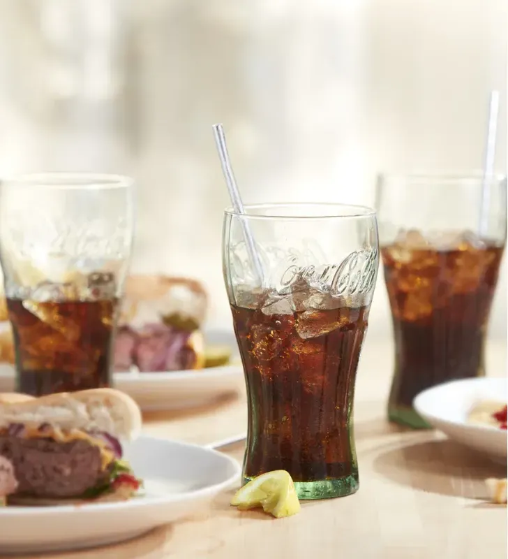 Set 4 Vasos Coca-Cola Libbey (6755) – Vidrio Verde 16.74 oz