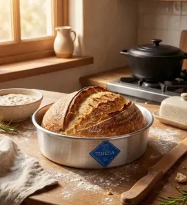 Molde Redondo para Pastel Timesa No. 28 (28 cm) de Aluminio