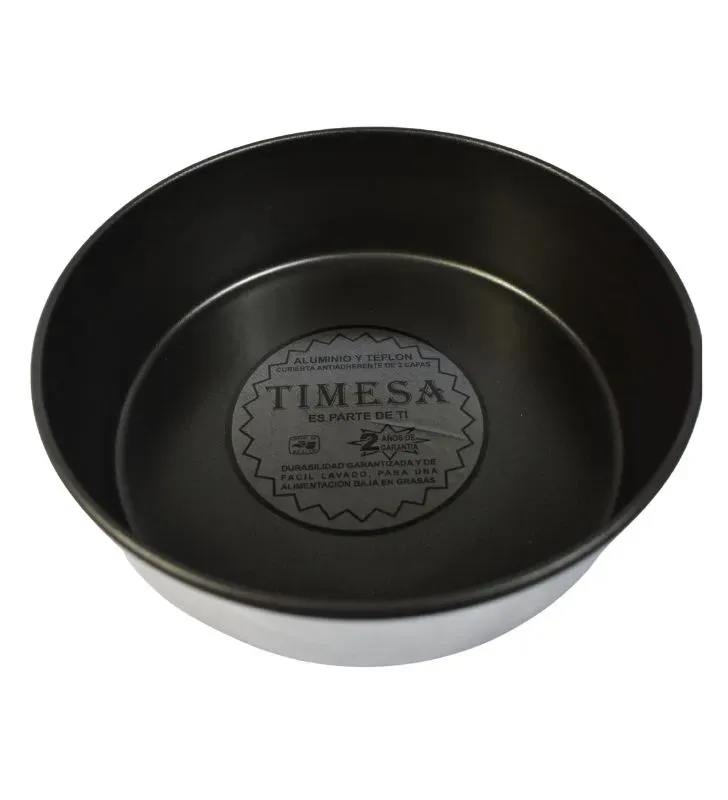 Molde Redondo Timesa No. 22 (22 cm) con Teflón Antiadherente