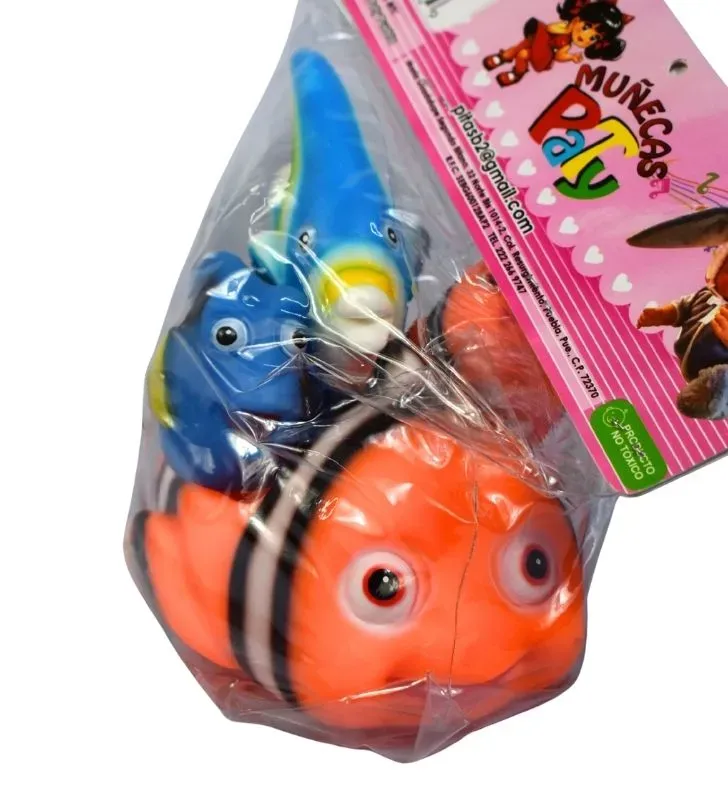 Set 4 Figuras Familia Marina Muñecas Paty – Juguetes para Baño