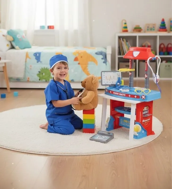 Juguete Doctor Set KIMBO con Estación Médica y Peluche