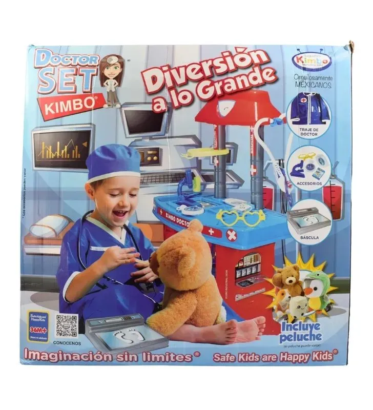 Juguete Doctor Set KIMBO con Estación Médica y Peluche