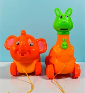 Encastre Rueditas Kimbo Canguro y Elefante – Clasificador de Formas Early Learning