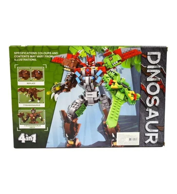 Blocks 2 en 1 Transformación Kimbo – Armar Dinosaurio y Transformer