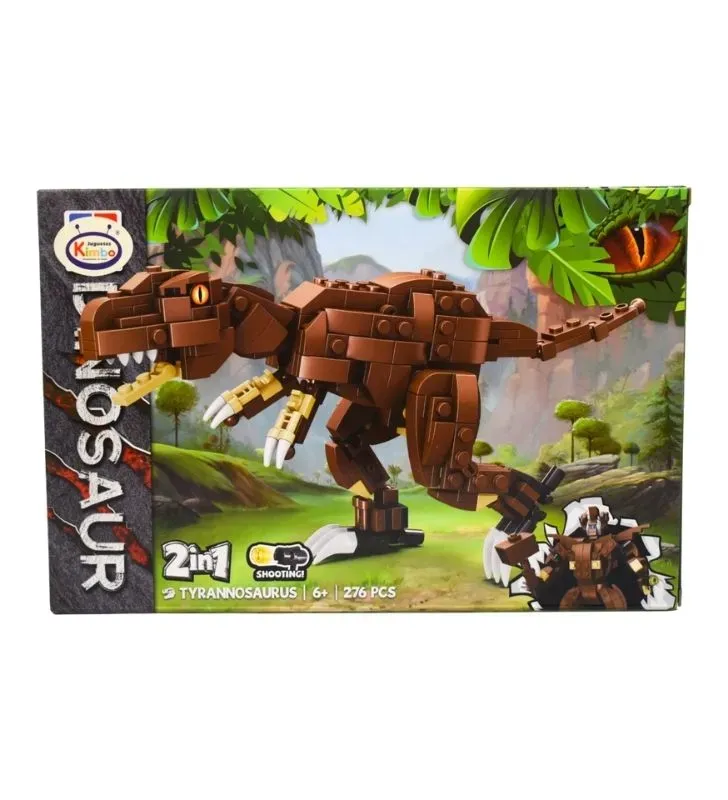 Blocks 2 en 1 Transformación Kimbo – Armar Dinosaurio y Transformer
