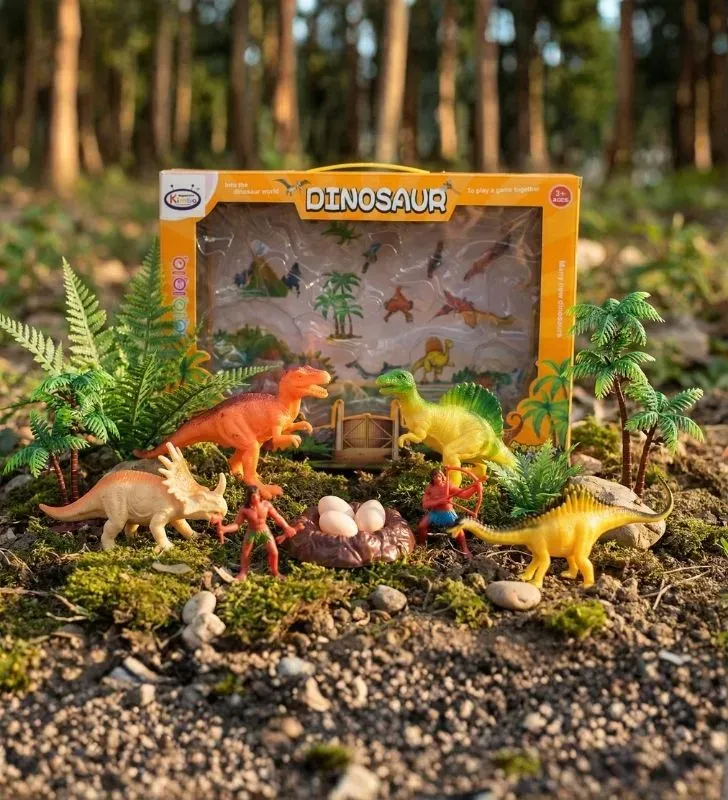 Set de Dinosaurios Kimbo Ancient World HW19045046 – Figuras de Plástico