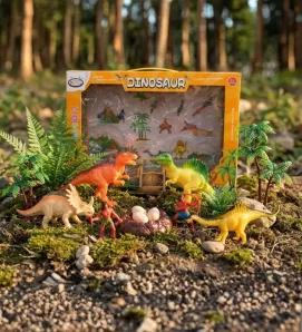 Set de Dinosaurios Kimbo Ancient World HW19045046 – Figuras de Plástico