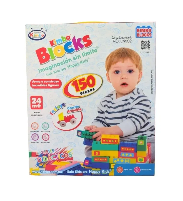 Kimbo Blocks 150 Piezas – Mega Set de Construcción Didáctico