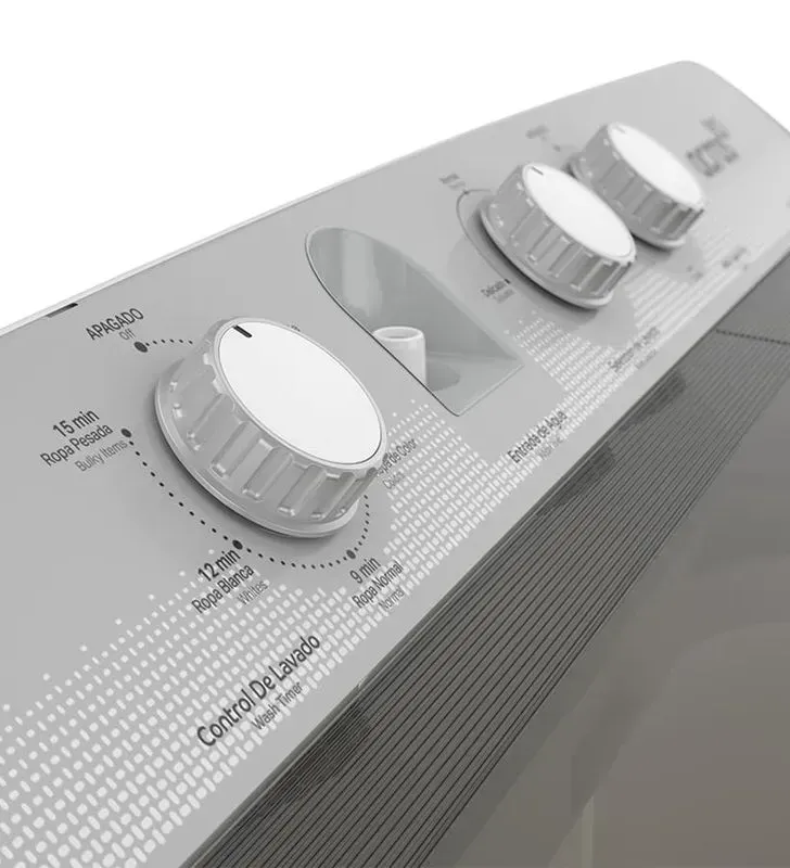 Lavadora semiautomática Acros ALD1335JE 13 kg – Doble tina con MaxSpinDryc