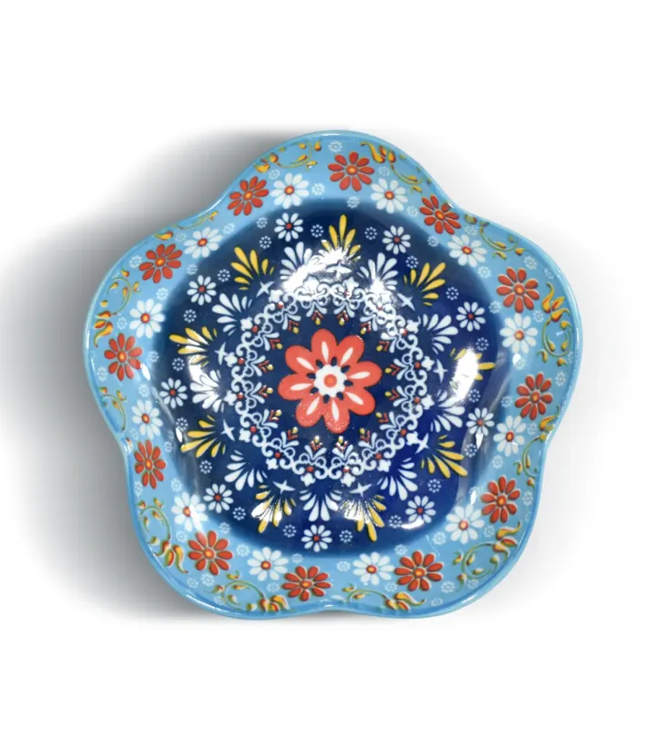 CUR-045 PLATO DE FLOR DE CIRUELO DE 8 PULGADAS