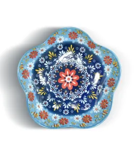 CUR-045 PLATO DE FLOR DE CIRUELO DE 8 PULGADAS