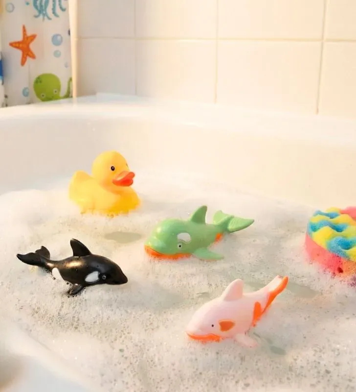 Juguete de Baño Familia Ballenas y Delfines 3 Pzas - Muñecas Paty