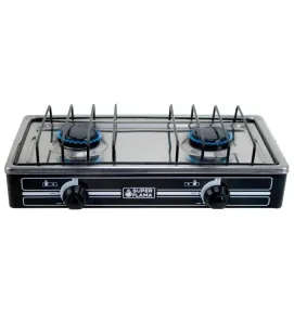 Parrilla de Gas 2Q-CA Super Flama - Acero Inoxidable 2 Quemadores