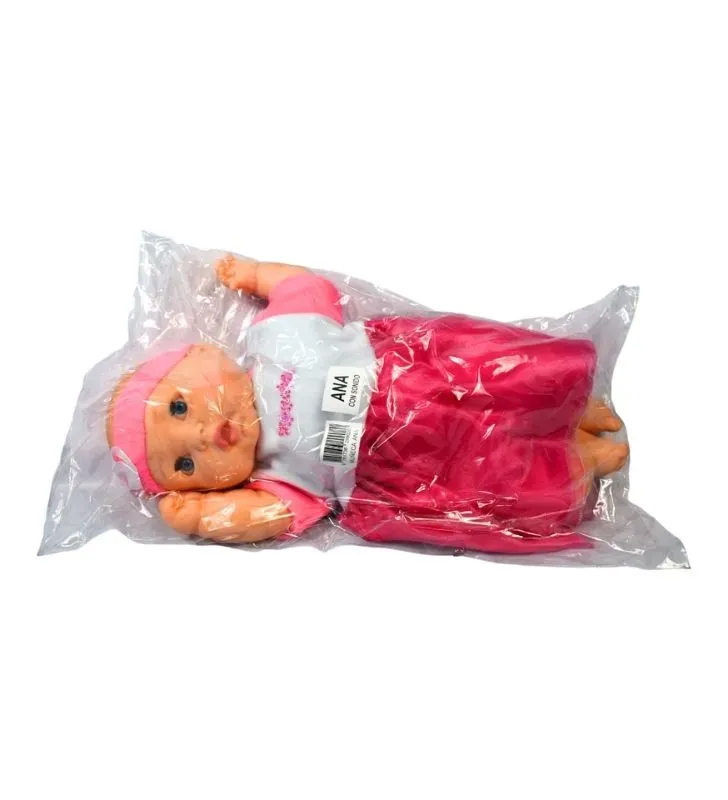 Muñeca Ana de Muñecas Lety con vestuario - Vestido Rosa Morado Mexicano