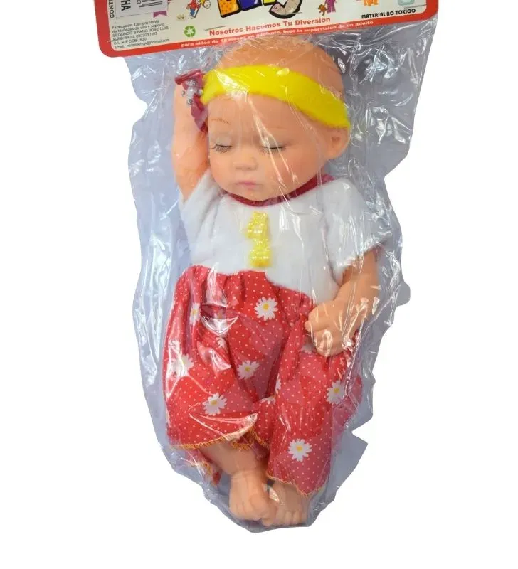 Muñeca Licha Muñecas Lety – Disponible en Rosa, Amarillo o Blanco-Rojo