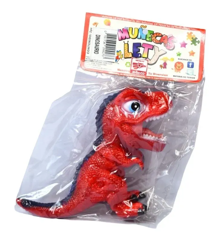Figura Dinosaurio Muñecas Lety – Colores Rojo/Verde/Azul