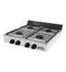 Estufa de Gas 4Q-CA Super Flama 4 Quemadores Acero Inoxidable