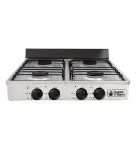Estufa de Gas 4Q-CA Super Flama 4 Quemadores Acero Inoxidable